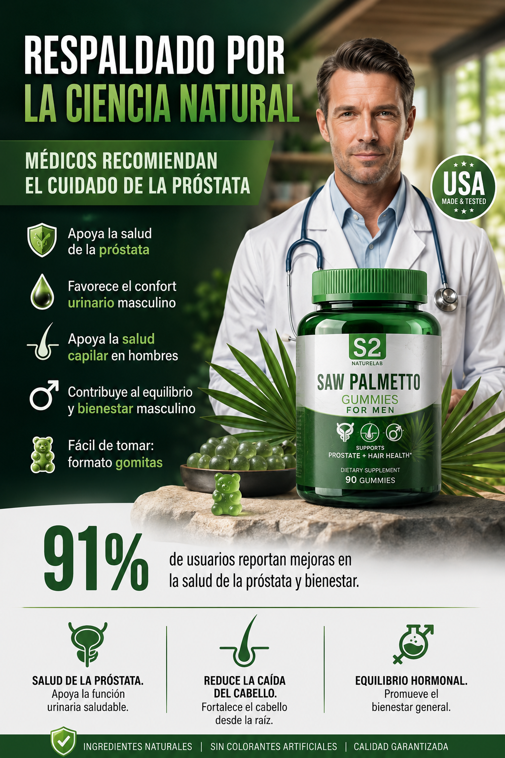 SAW PALMETTO - Gomitas