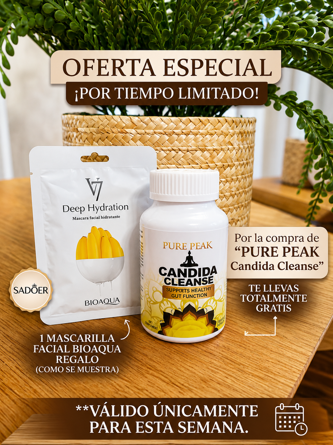 CANDIDA CLEANSE - Mascarilla de regalo