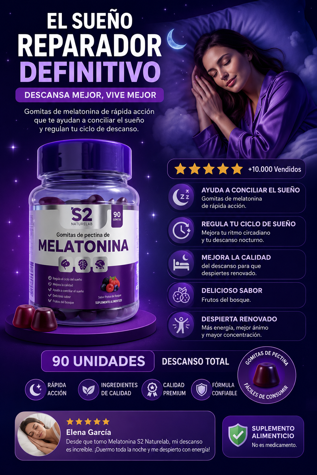GOMITAS MELATONINA CONCILIA EL SUEÑO
