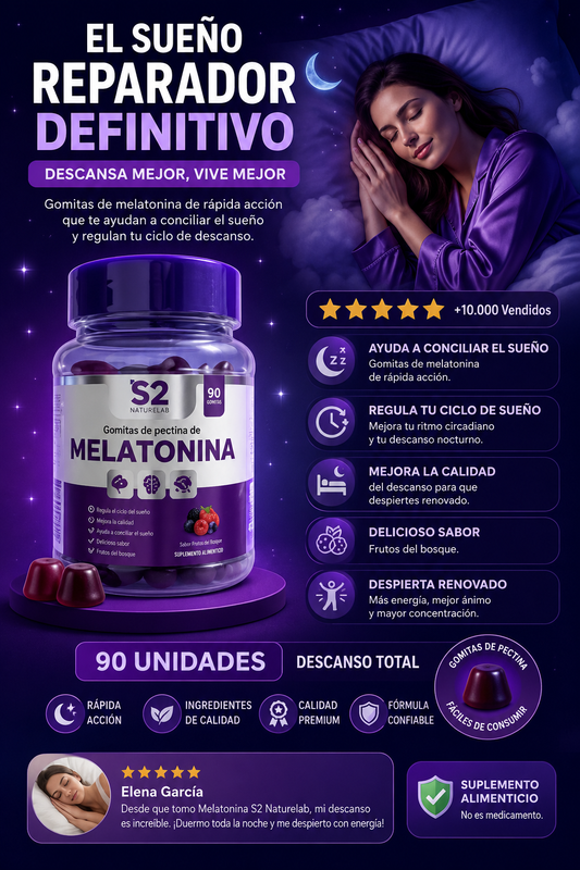 GOMITAS MELATONINA CONCILIA EL SUEÑO